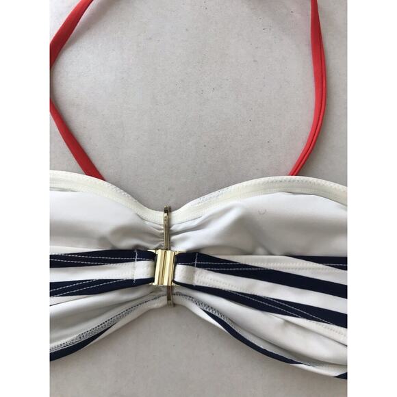 H&M Bikini Set Multicolor Striped Padded Swimsuit 10/12 - Picture 7 of 8